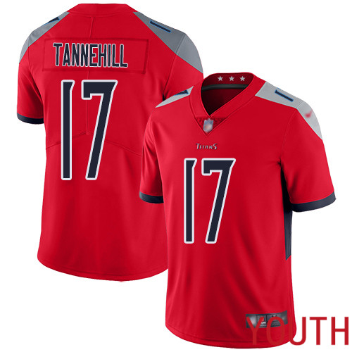Tennessee Titans Limited Red Youth Ryan Tannehill Jersey NFL Football #17 Inverted Legend->youth nfl jersey->Youth Jersey
